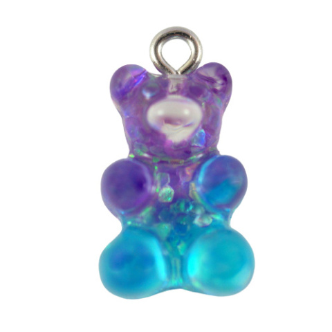 ZAWIESZKA MIŚ FIOLETOWO-NIEBIESKI BROKAT