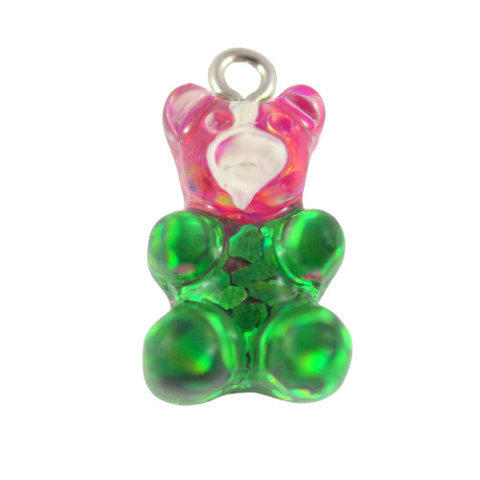 ZAWIESZKA MIŚ RÓŻOWO-ZIELONY BROKAT