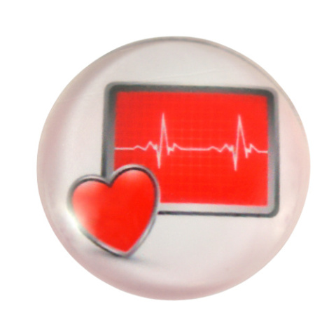 KABOSZON SZKLANY EKG+SERCE 12 mm.