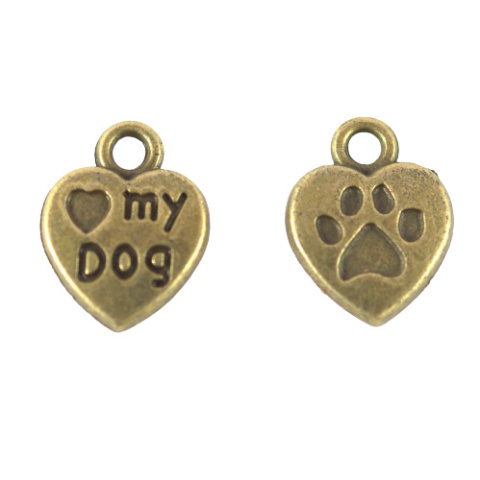 ZAWIESZKA STARE ZŁOTO SERCE I LOVE MY DOG