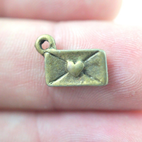 ZAWIESZKA KOPERTA Z SERDUSZKIEM 2 szt.