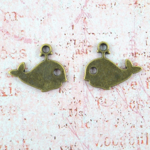 ZAWIESZKA METALOWA RYBKA 2 szt