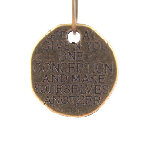 ZAWIESZKA Z NAPISAMI 2 szt.