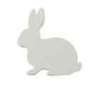 DREWNIANA OZDOBA ZAJĄCZEK BIAŁY