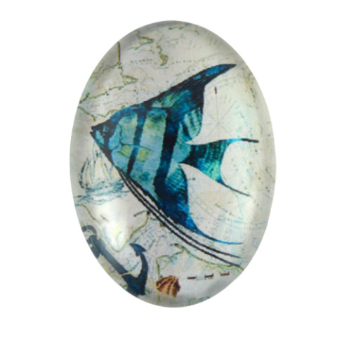 KABOSZON SZKLANY OWALNY 18x25 mm.