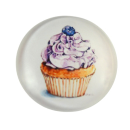 KABOSZON SZKLANY MUFFINKA JAGODOWA 25 mm.