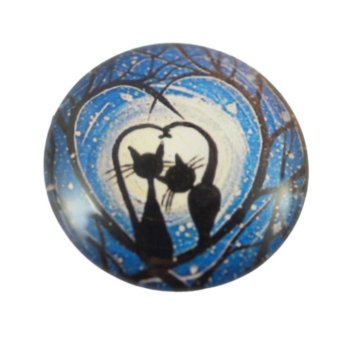 KABOSZON SZKLANY DWA KOTY 25 mm