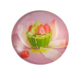 KABOSZON SZKLANY MUFFINKA TRUSKAWKOWA 20 mm.