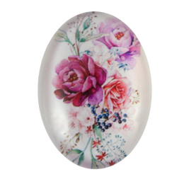 KABOSZON SZKLANY OWALNY 13x18 mm.