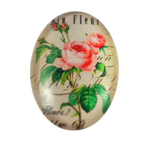 KABOSZON SZKLANY OWALNY 18x25 mm.