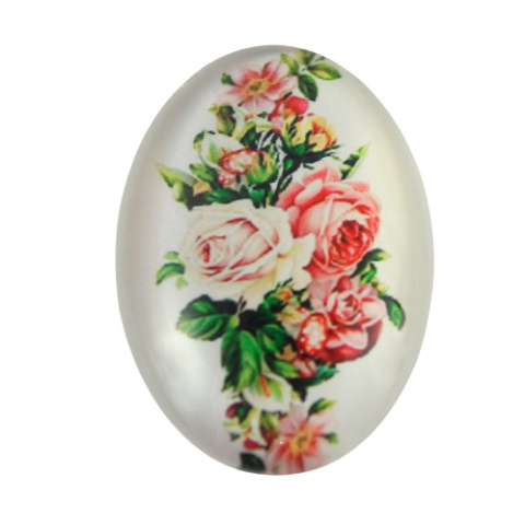 KABOSZON SZKLANY OWALNY 18x25 mm.