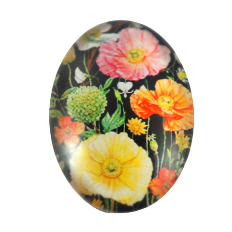 KABOSZON SZKLANY OWALNY 18x25 mm.