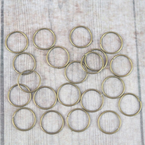 KÓŁKO MONTAŻOWE STARE ZŁOTO 8 mm 20szt