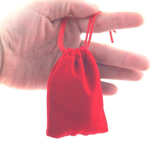 WORECZEK WELUROWY CZERWONY 9x12 cm.