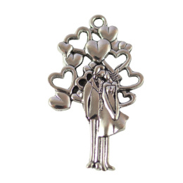 ZAWIESZKA SREBRNA ZAKOCHANA PARA