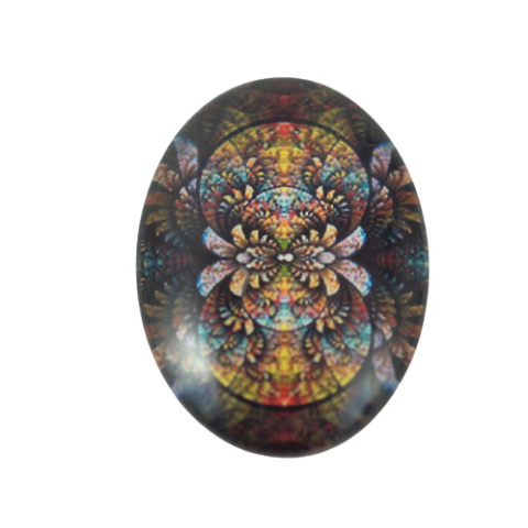 KABOSZON SZKLANY OWALNY 13x18 mm.