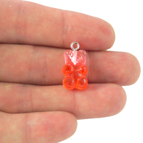 ZAWIESZKA MIŚ RÓŻOWO CZERWONA BROKAT