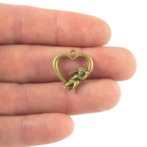 ZAWIESZKA SERCE Z ANIOŁKIEM