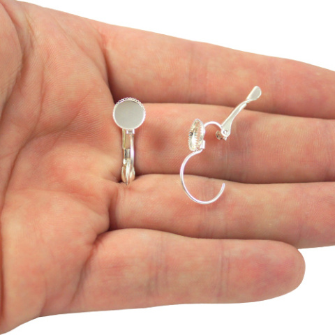 BAZA KOLCZYKA SREBRNA 7 mm.