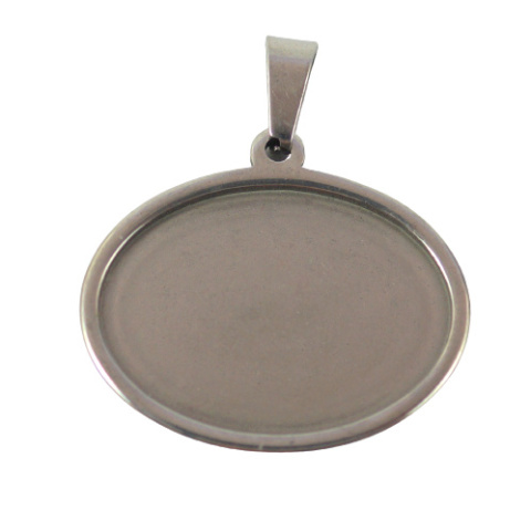 BAZA WISIORKA DO KABOSZONA OWALNA 13x18 mm.