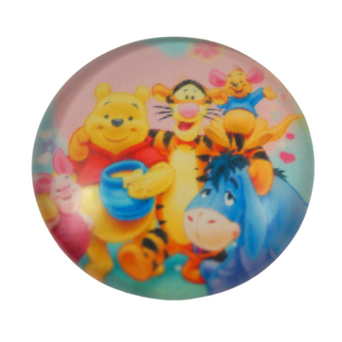 KABOSZON SZKLANY 25 mm. Kubuś Puchatek.