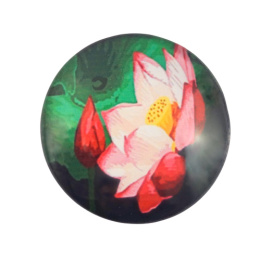 KABOSZON SZKLANY LILIA WODNA 25 mm.