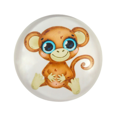 KABOSZON SZKLANY MAŁPKA 25 mm.