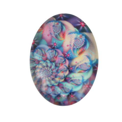 KABOSZON SZKLANY OWALNY 13x18 mm.