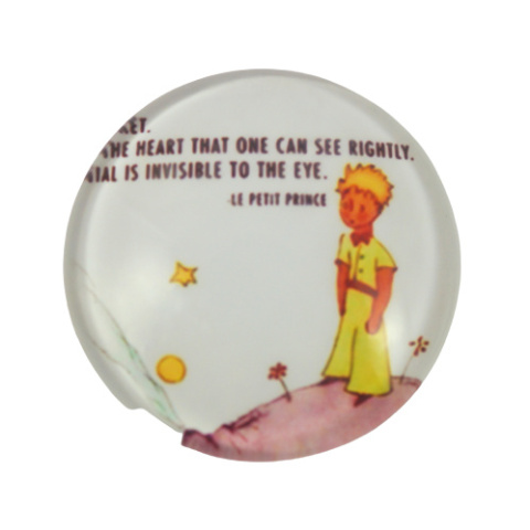 KABOSZON SZKLANY MAŁY KSIĄŻE 25 mm.