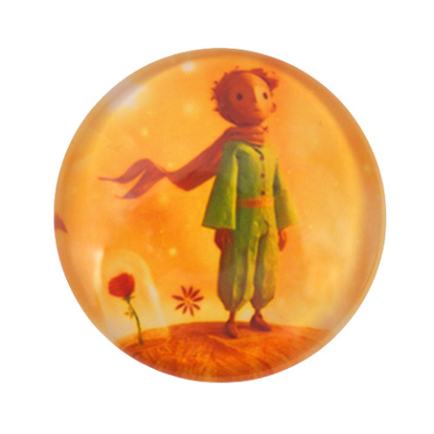 KABOSZON SZKLANY MAŁY KSIĄŻE 25 mm.