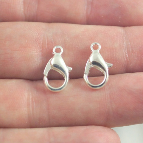 KARABIŃCZYKI SREBRNE 16 mm. 4 szt.