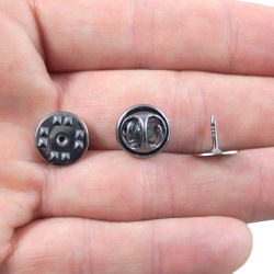 BAZA PRZYPINKI Z TALERZYKIEM KOLOR STALOWY 10 mm.