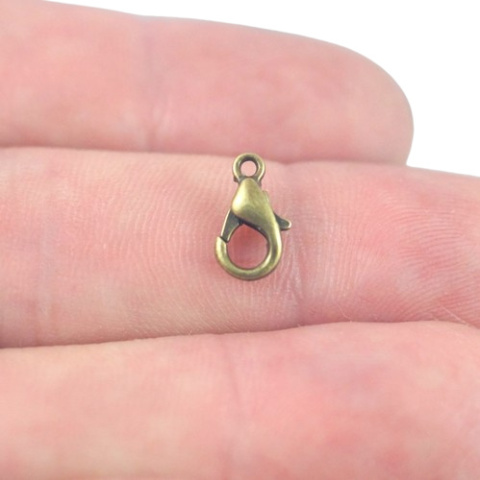 KARABIŃCZYKI STARE ZŁOTO 12 mm 4 szt.