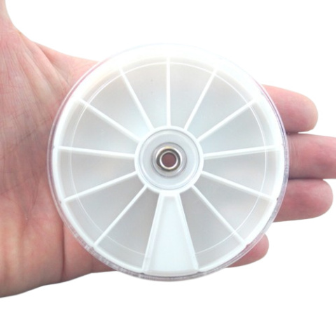 ORGANIZER- PUDEŁKO OKRĄGŁE 12 PRZEGRÓDEK