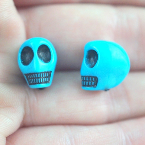 KORALIK CZASZKA NIEBIESKA 3 szt.