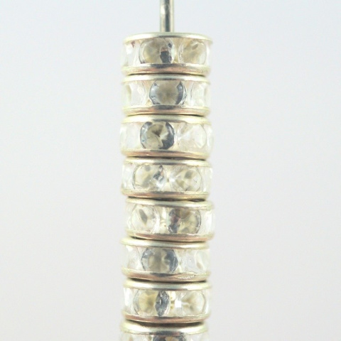 KORALIK PRZEKŁADKA Z KRYSZTAŁKAMI OPONKA 8 szt.