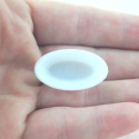 MINI PLASTIKOWY BIAŁY PÓŁMISEK