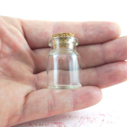 MINI BUTELECZKA SZKLANA 30x22 mm.