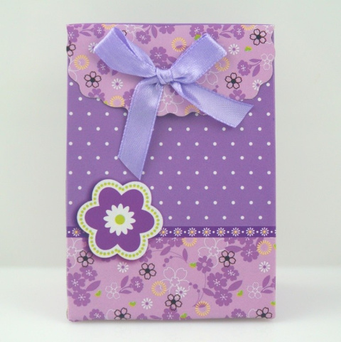 PAPIEROWA TOREBKA ZAPINANA NA RZEP 10,5x7,5 cm