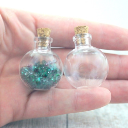 MINI BUTELECZKA SZKLANA KULA