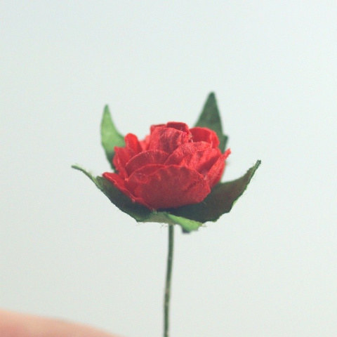 MINI KWIATEK CZERWONA RÓŻA 5 szt.