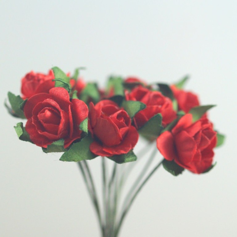 MINI KWIATEK CZERWONA RÓŻA 5 szt.