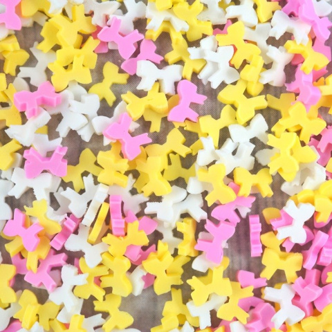 CUKIERKOWA POSYPKA KOLOROWE KOKARDKI 5 g.