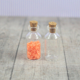 MINI BUTELECZKA SZKLANA SŁOIK 40x18x7 mm