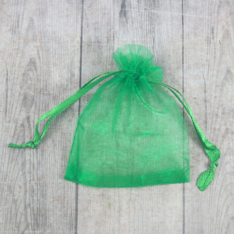 WORECZEK Z ORGANZY ZIELONY