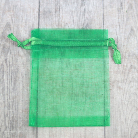 WORECZEK Z ORGANZY ZIELONY